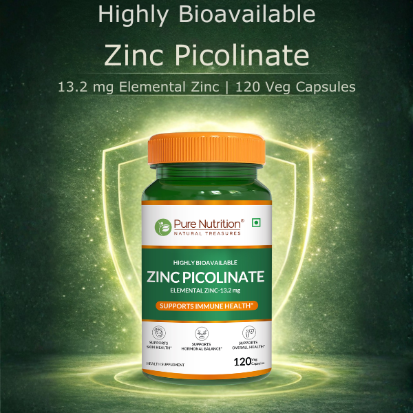 Zinc Picolinate 13.2mg  High Absorption | Immunity & Skin Support