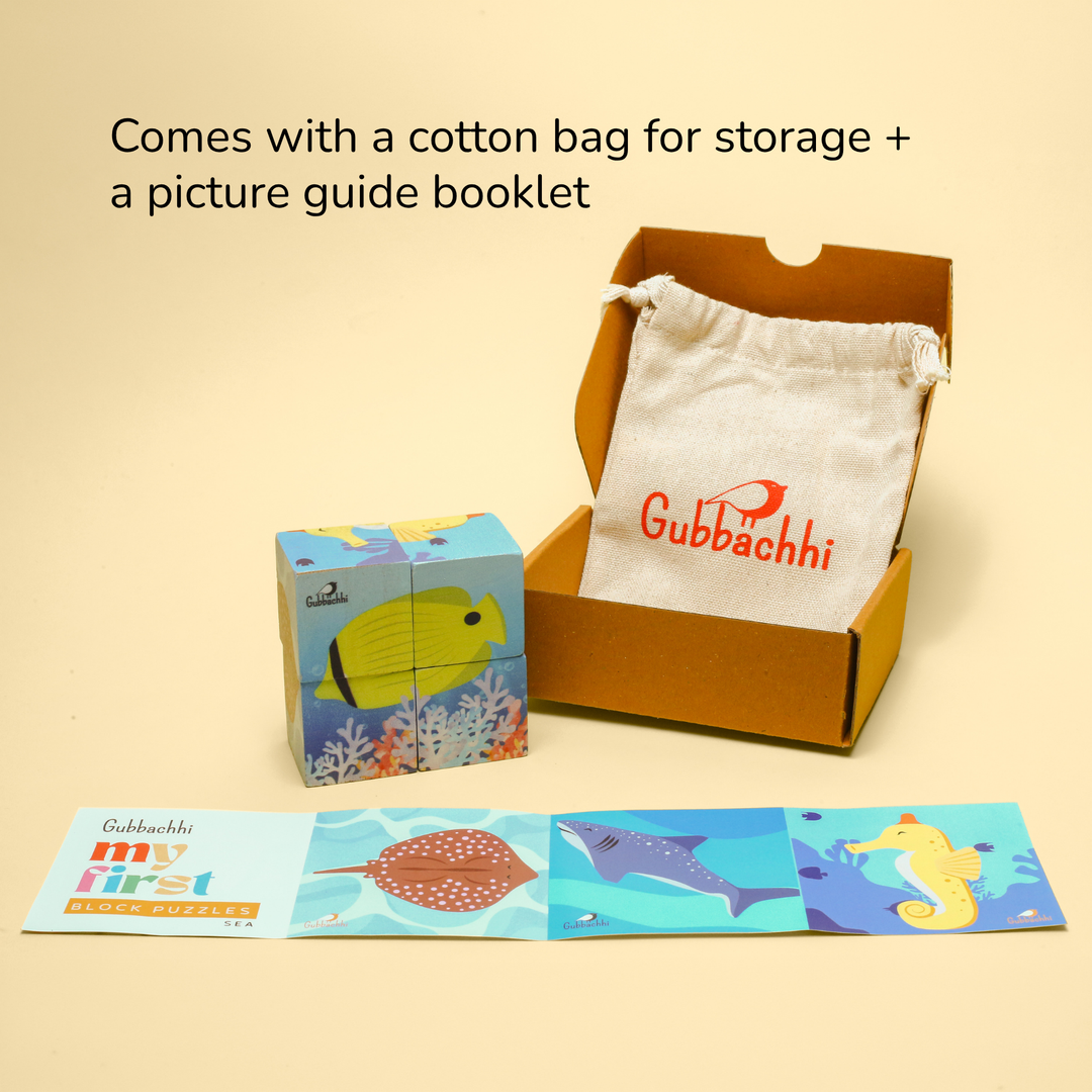 Gubbachhi My First Block Puzzles - sea