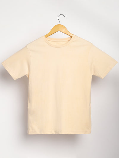 LivBio Women's T-Shirt | Rust Cream | 100% Organic Cotton | Naturally Dyed Fiber | Casual Crew Neck