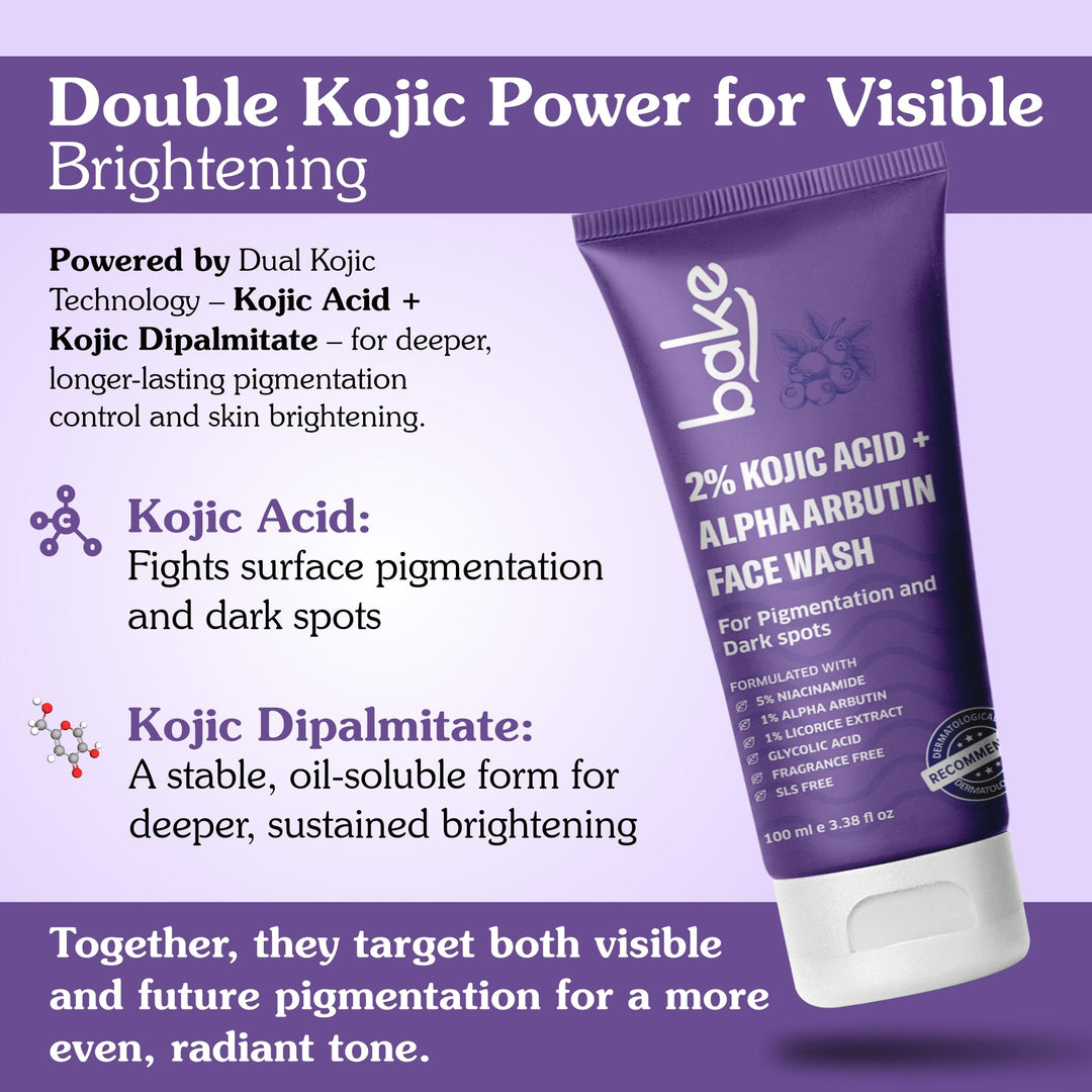 2% Kojic Acid Face Wash with Alpha Arbutin