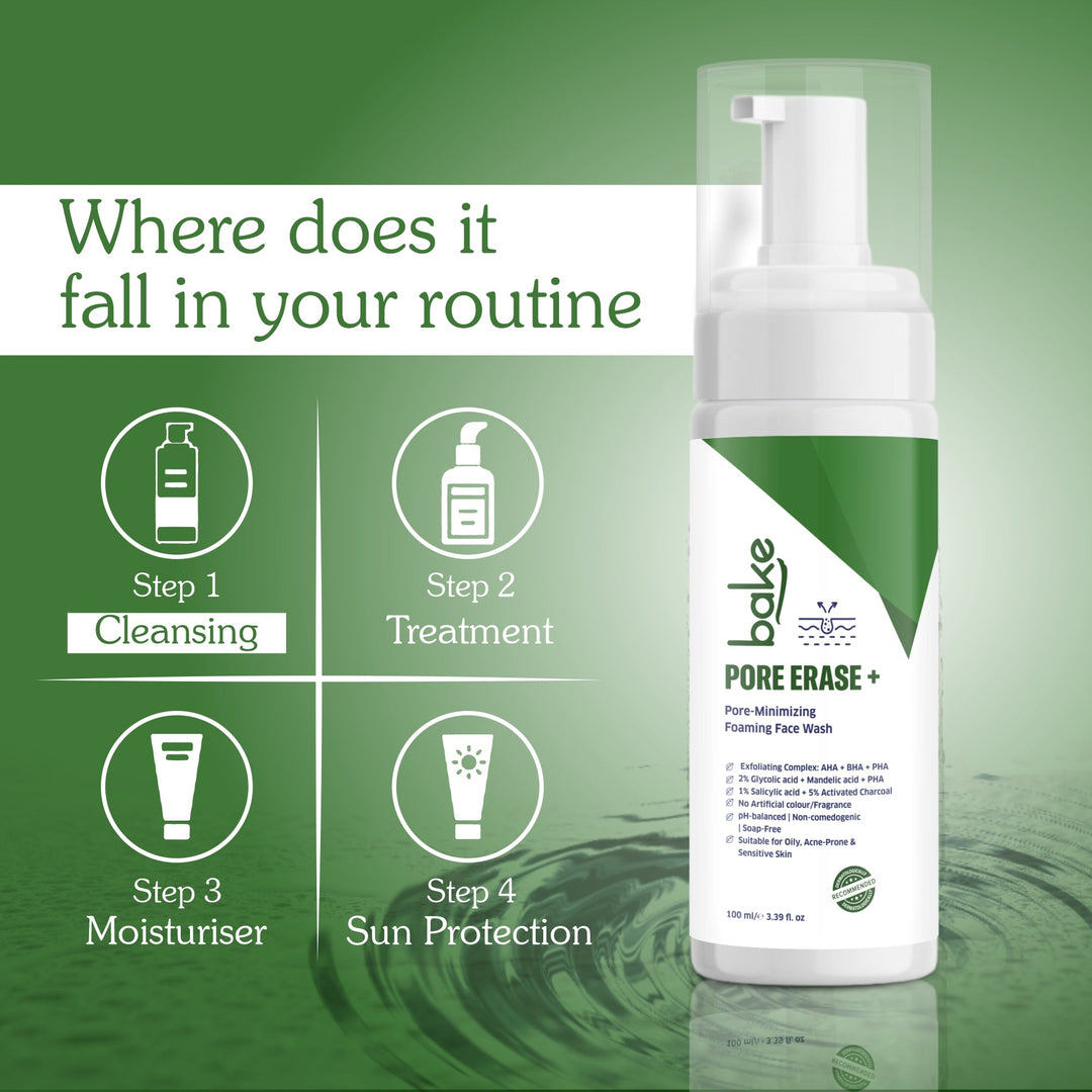 Pore Erase Foaming Face Wash