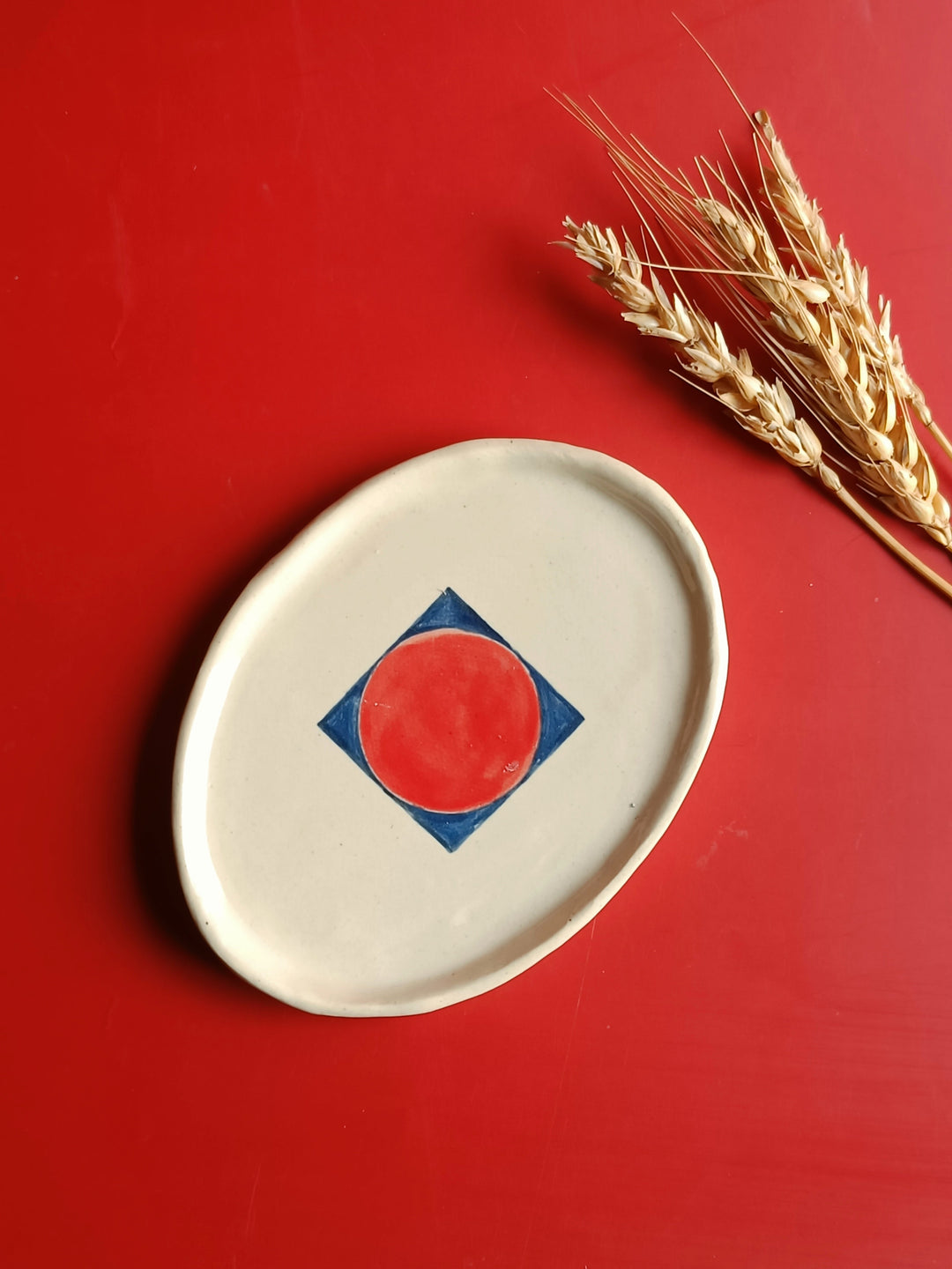 Red Moon Ceramic Tray – A Versatile Studio-Made Piece