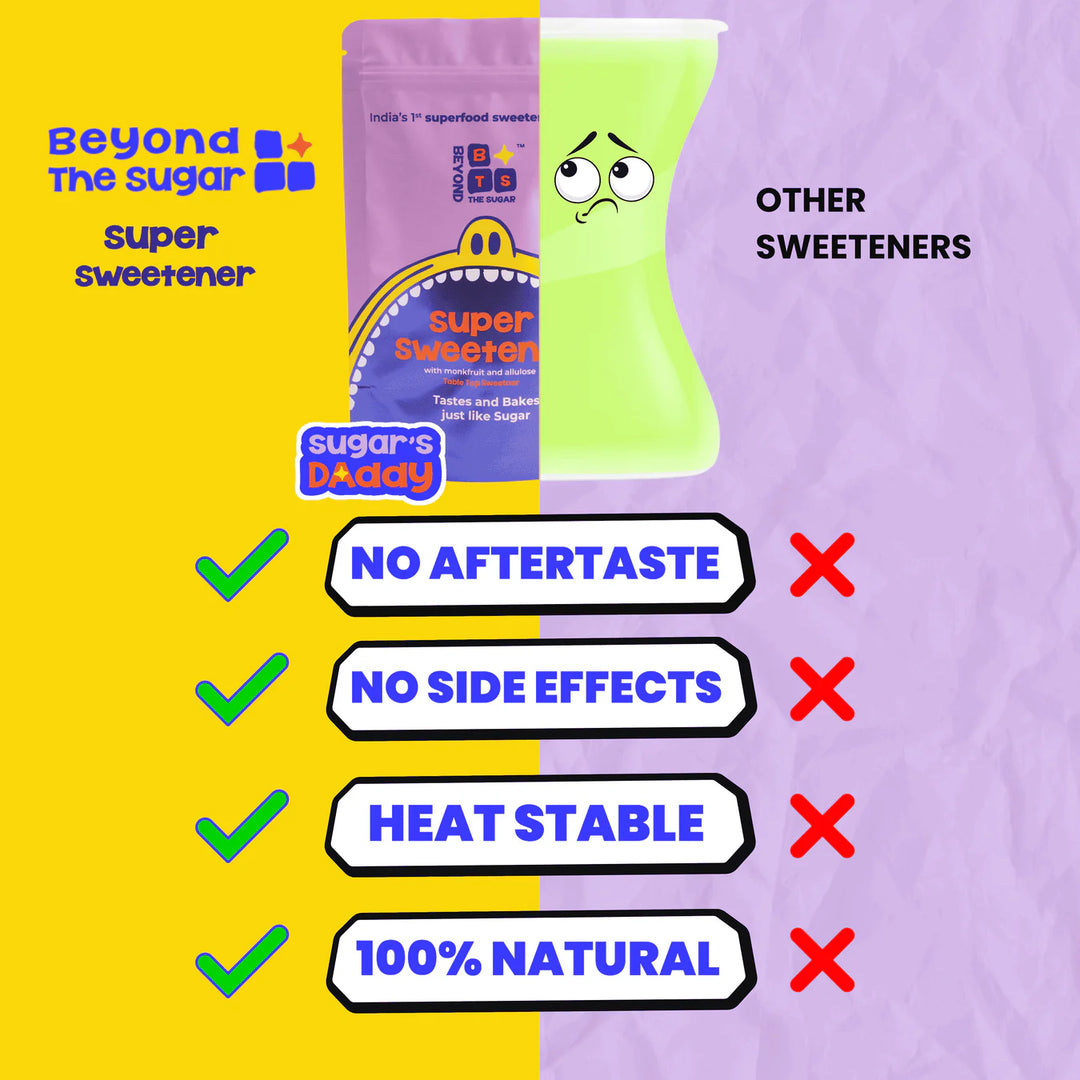 Beyond the Sugar Super Sweetener | Monk Fruit and Allulose | Keto & Diabetic Friendly | 1:1 Sugar Replacement