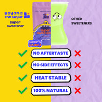 Beyond the Sugar Super Sweetener | Monk Fruit and Allulose | Keto & Diabetic Friendly | 1:1 Sugar Replacement