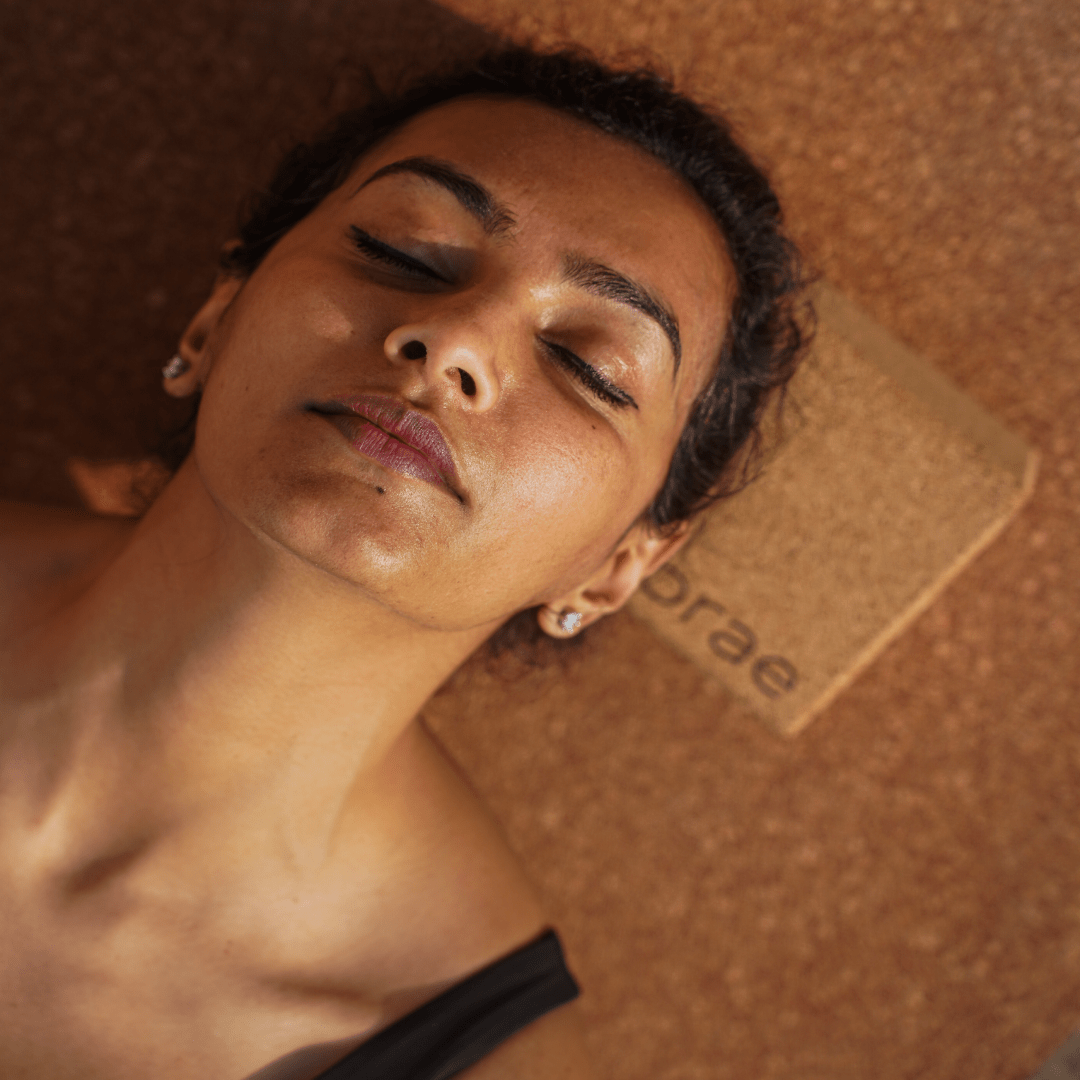 Orae Cork Support Block -  Supportive and Comfortable for Stability, Balance in Yoga & Pilates