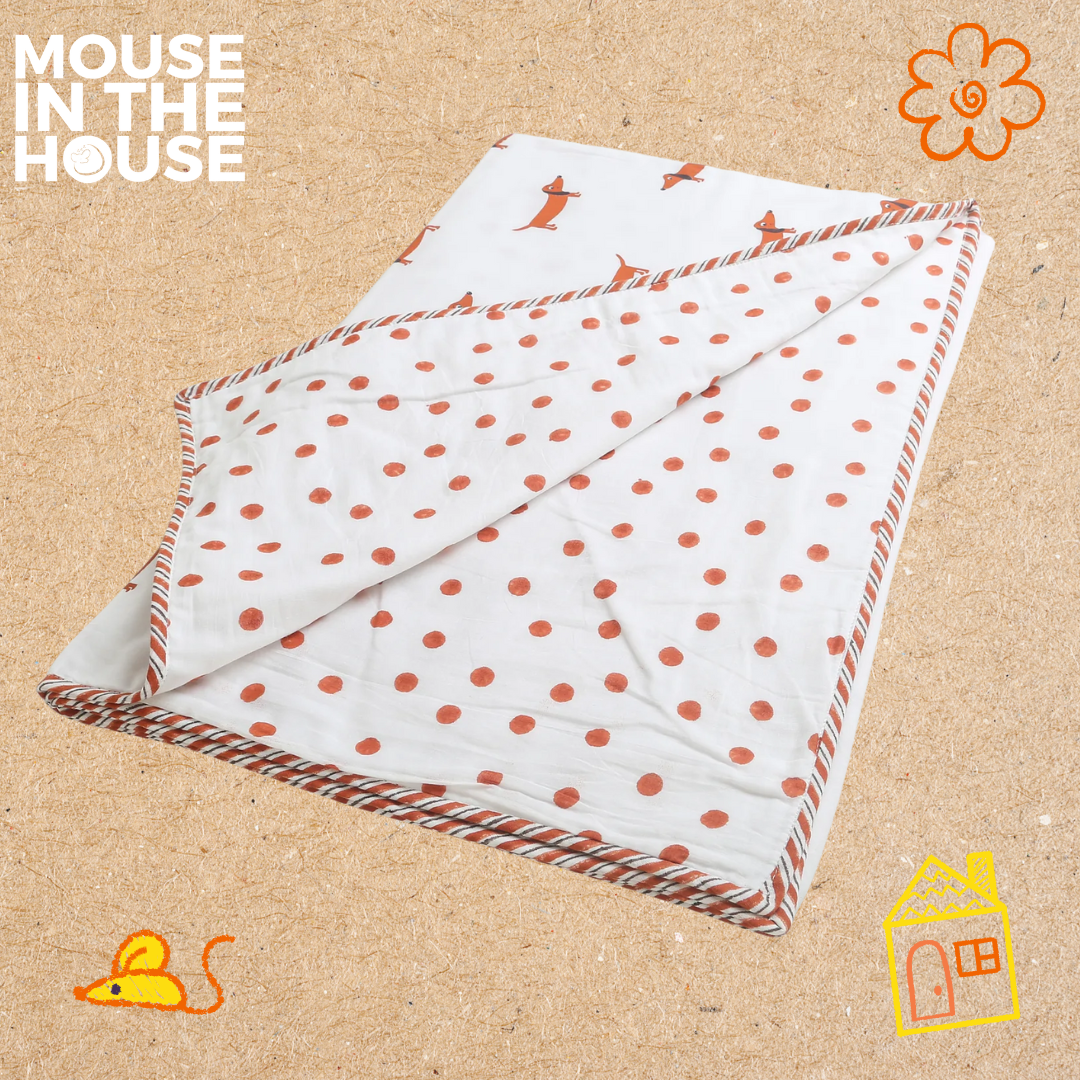 Mouse In The House A Dogs Life- Blanket