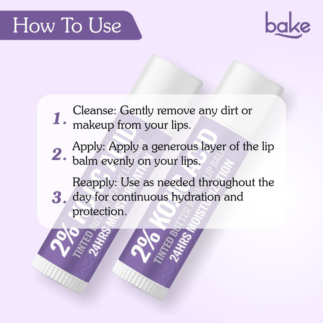 2% Kojic Acid Tinted Butter Brightening Lip Balm