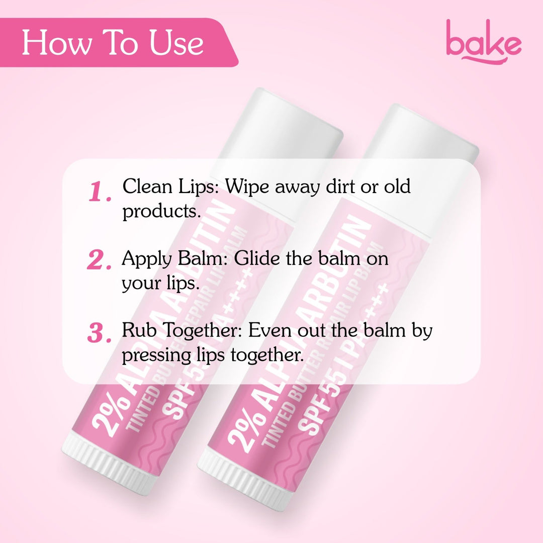 2% Alpha Arbutin Tinted Butter Brightening Lip Balm SPF 55 PA++++