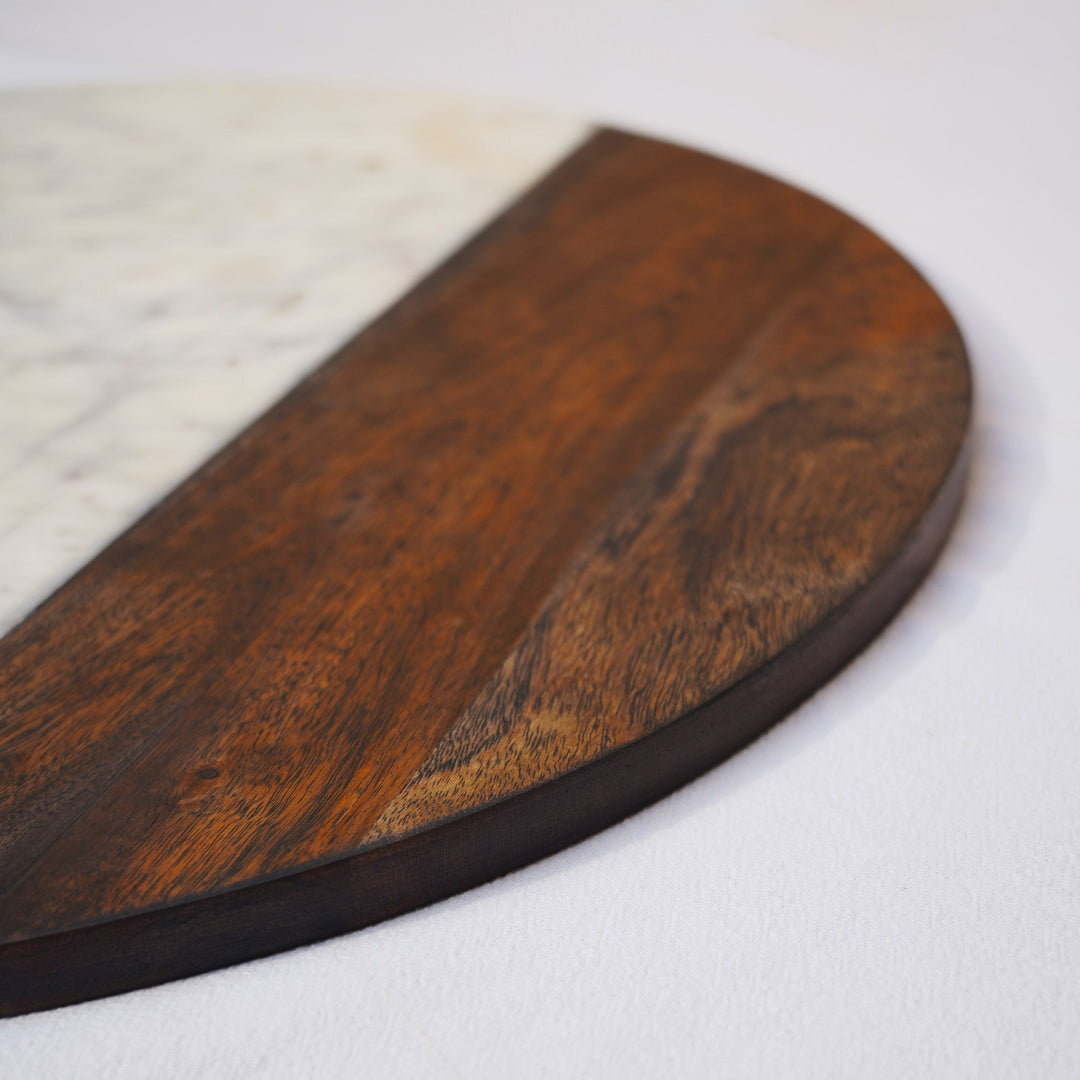Muun Home Marble and wood XL platter