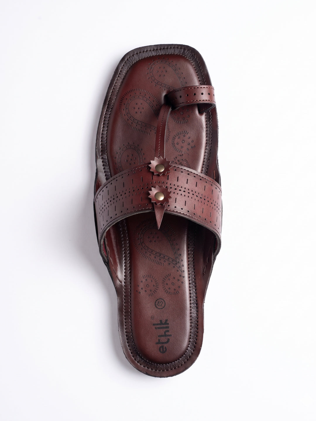 Raje Cherry Brown Kolhapuri Chappal