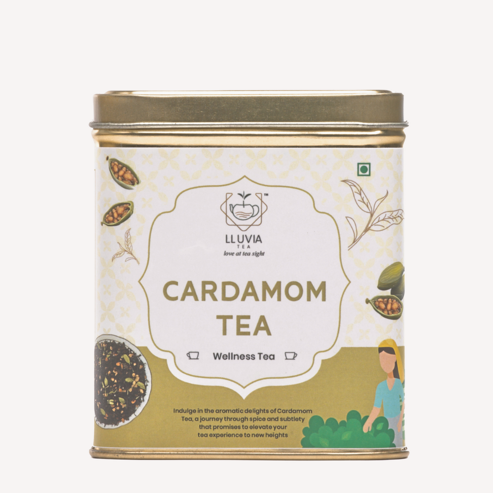 Lluvia Tea Cardamom Tea - Respiratory Support | Digestive Health | Oral Health Benefits (70 gm)
