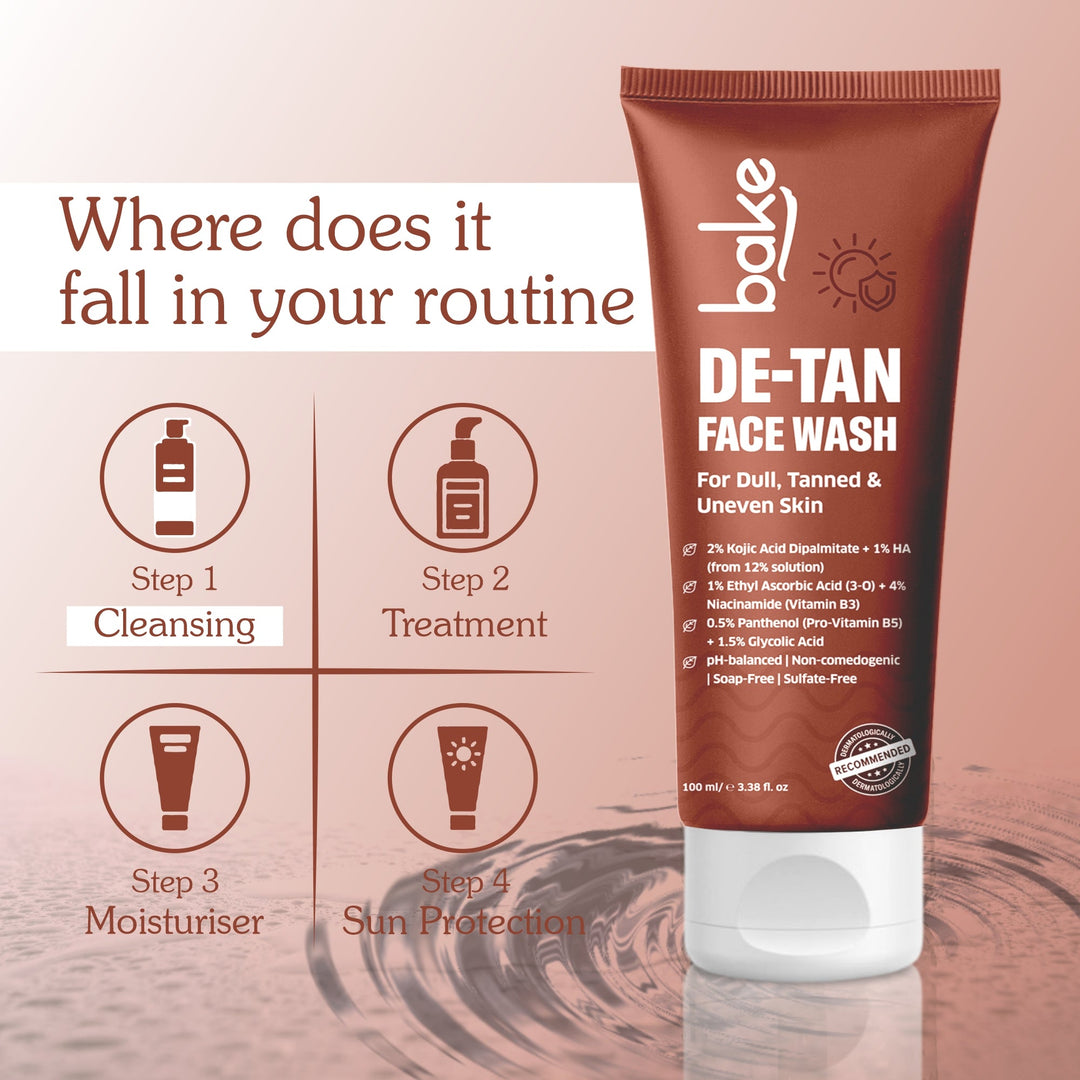De-Tan Coffee Face Wash with  Kojic Acid