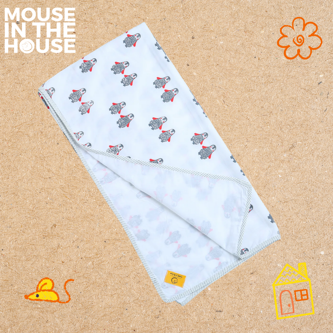 Mouse In The House Stary Penguin Swaddle