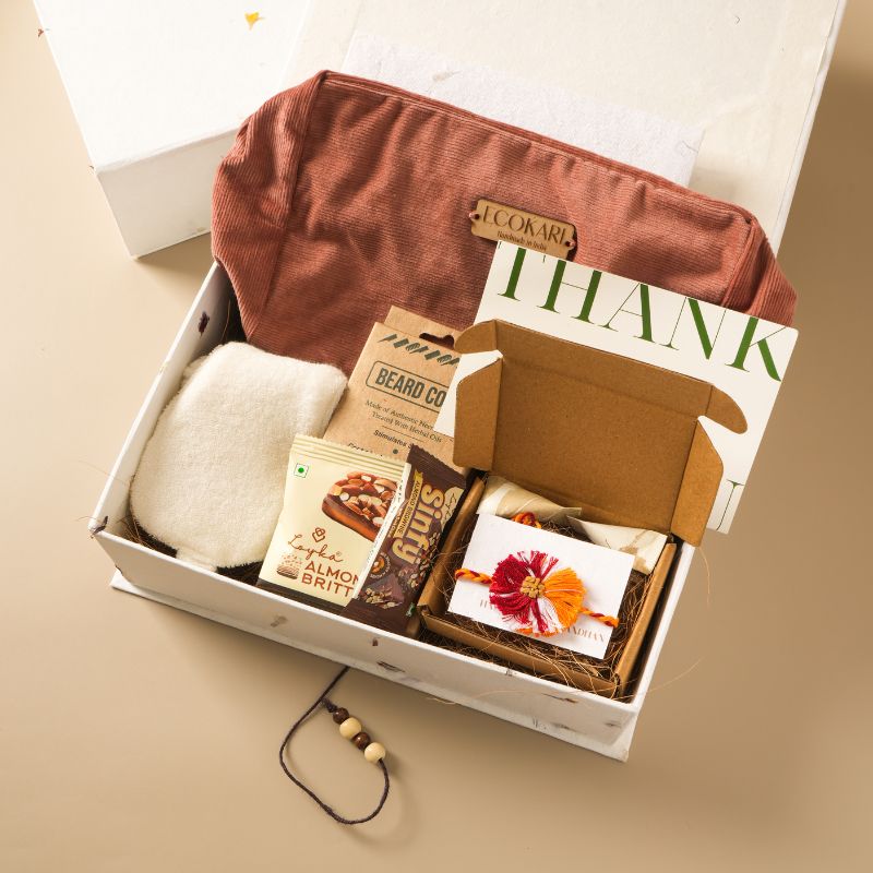 Ecokari Brotherly Bliss Hamper | Eco-Rakhi Box