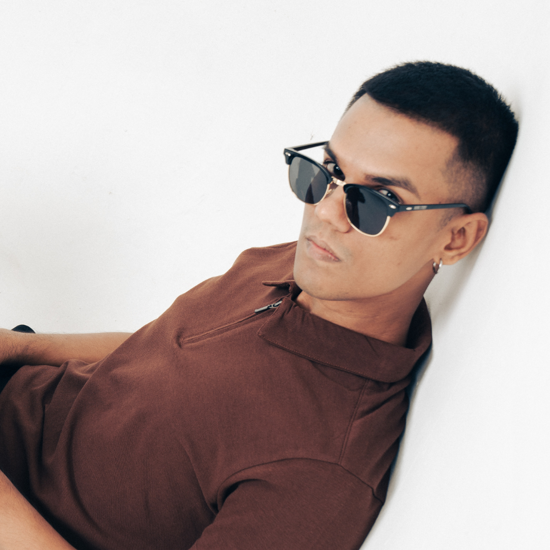 Monkstory Urban Unisex Wayfarer Sunglasses - Tortoise and Gold