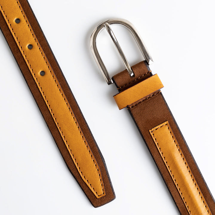 Monkstory MonkStory Dual Color Classic Mens Belt - Brown / Tan