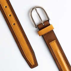Monkstory MonkStory Dual Color Classic Mens Belt - Brown / Tan