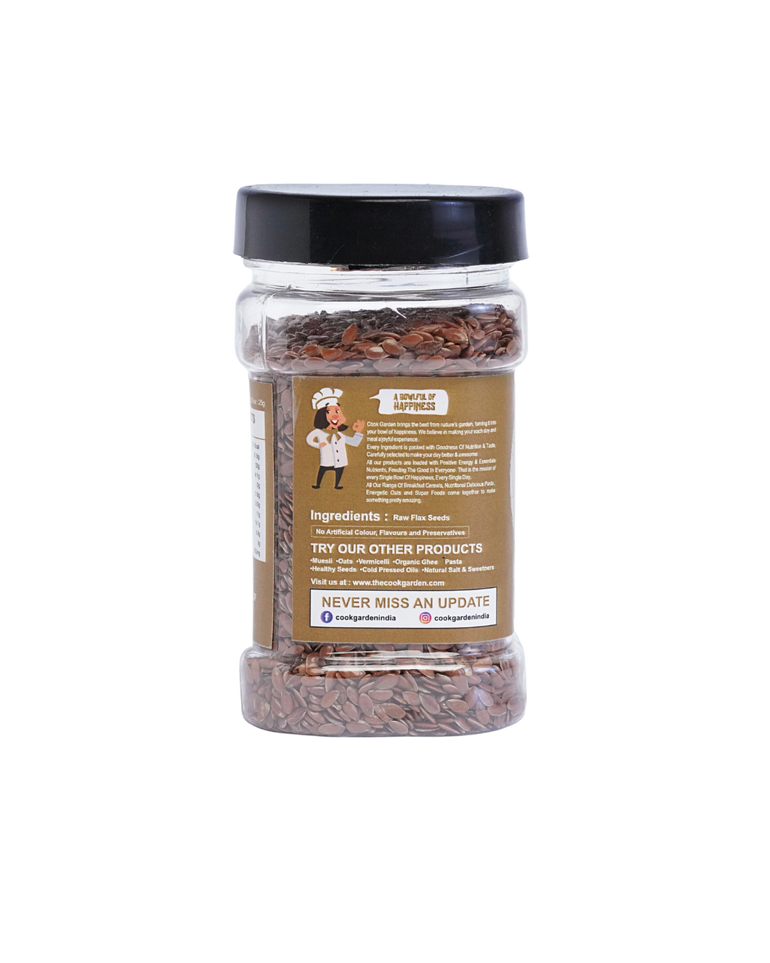 CookGarden Premium Flax Seeds 200gm (100g x 2)