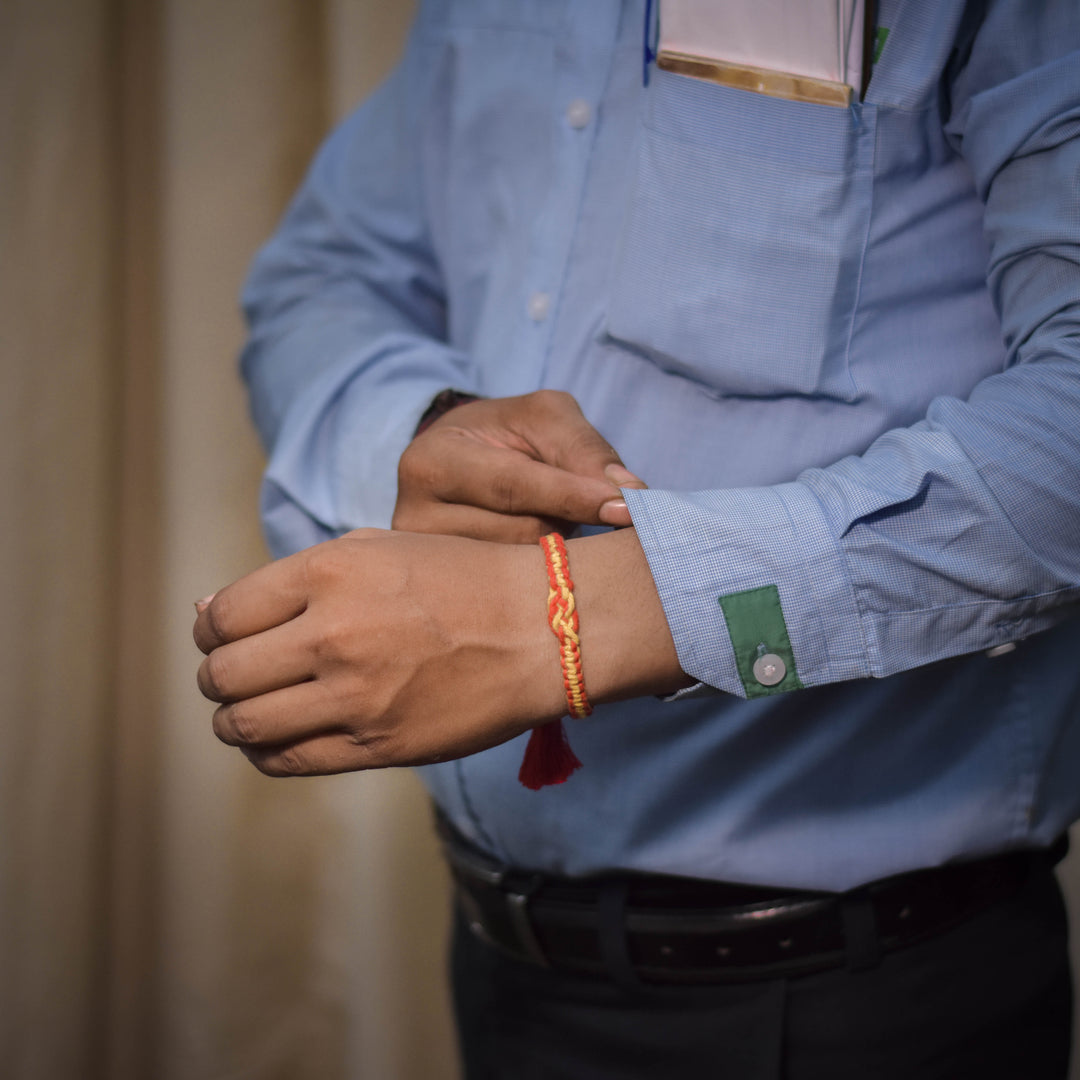 Anant Sutra Plantable Rakhi Sibling Box | Eco-Friendly Rakhi with Tulsi Seeds | Scrapshala