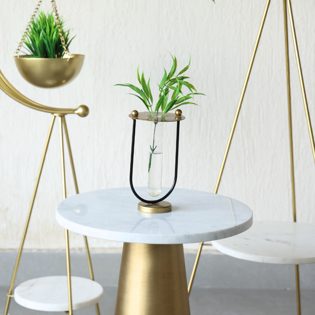 Muun Home Gold Budvase with Test Tube