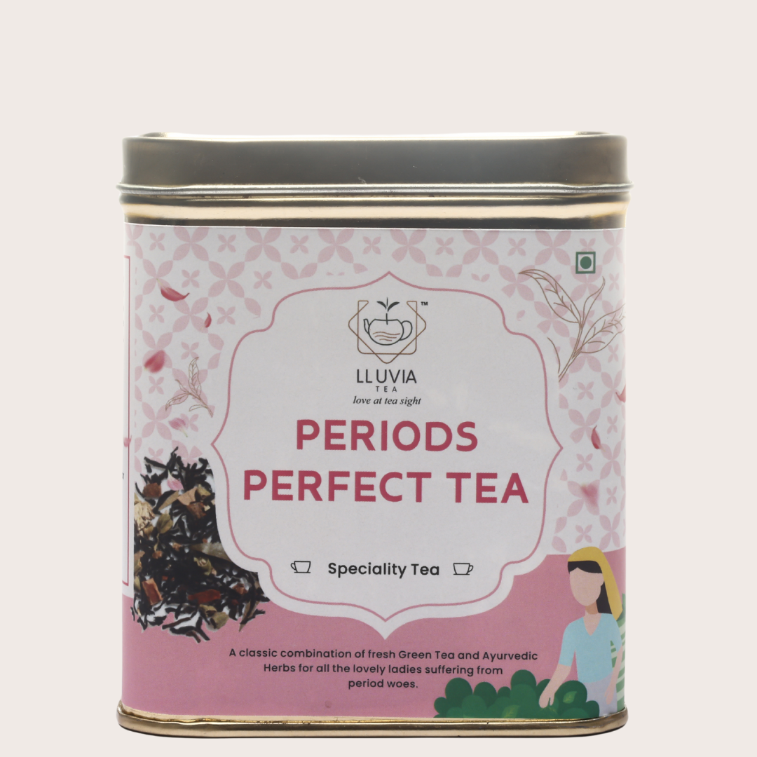 Lluvia Tea Periods Perfect Tea - Regulates Menstrual Cycle | Reduces Periods Cramps | Eliminates Toxins - 50 Grams