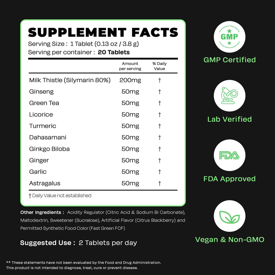 Auric Liver Detox Effervescent with 10 Super Ayurvedic Herbs
