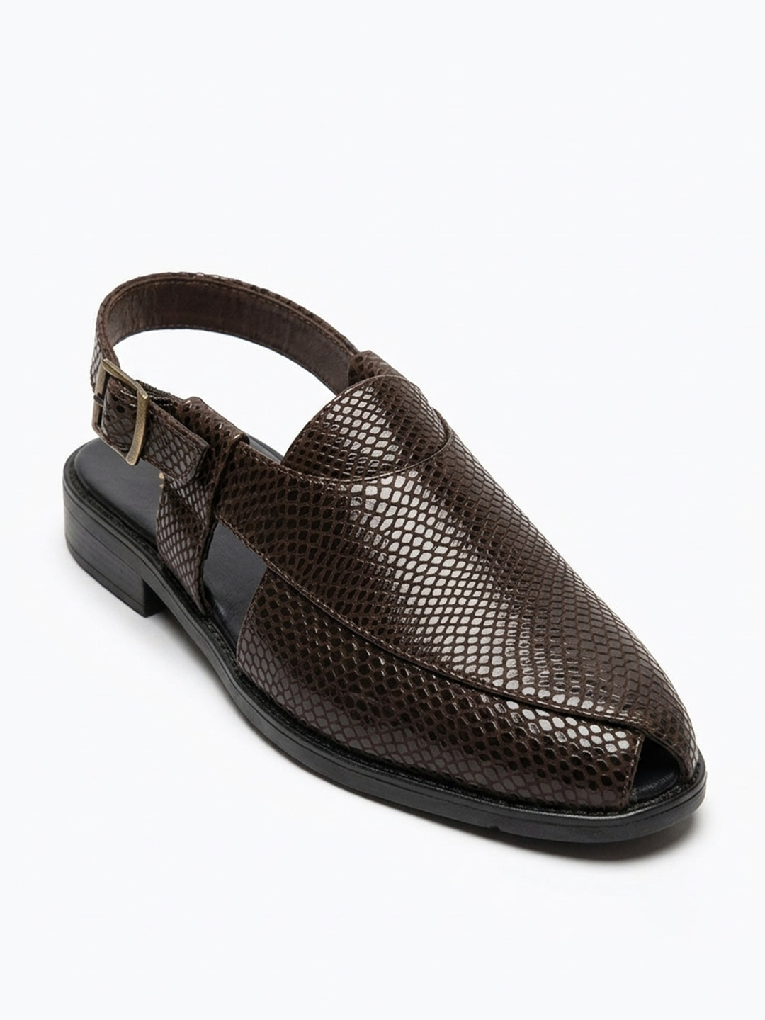 Jashn Dark Brown Peshawari Sandal