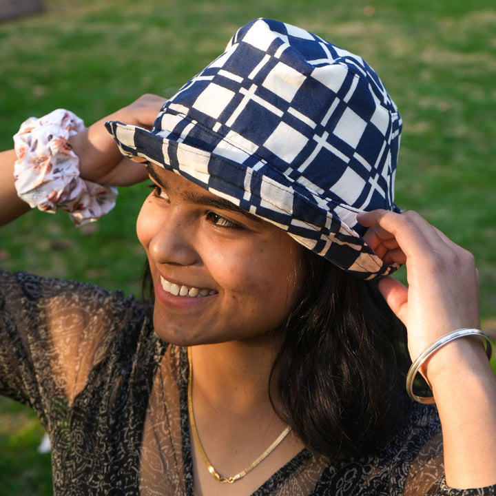 Ecokari Check Mate Cotton Bucket Hats | Printed