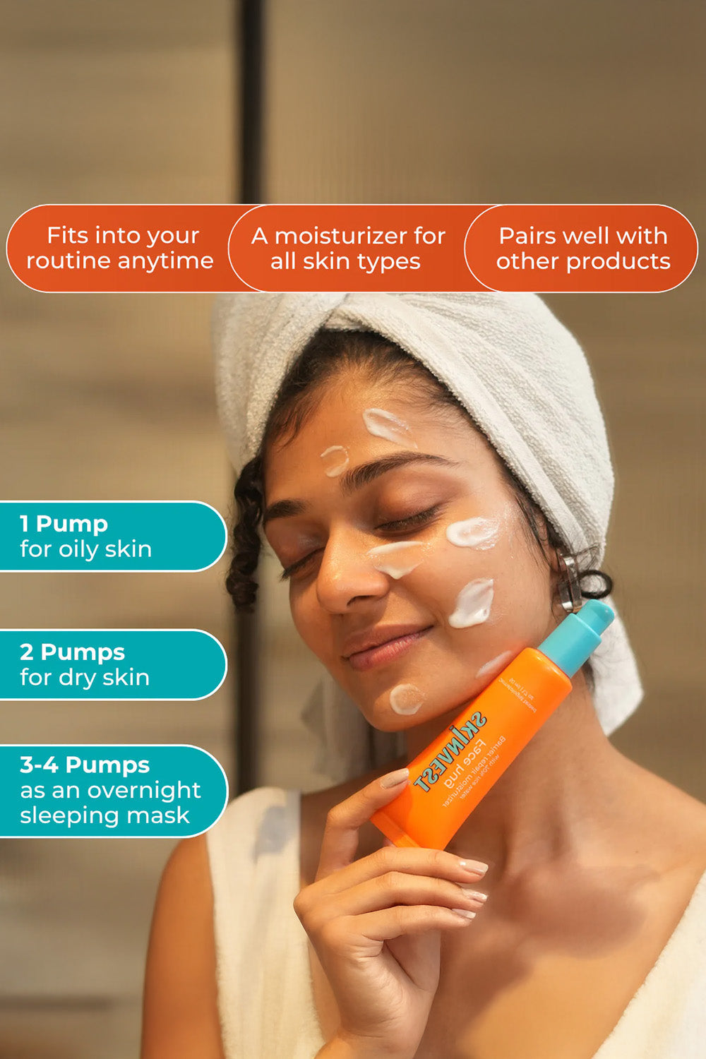 Skinvest Face Hug Face Moisturiser | For All Skin type | 50 ml