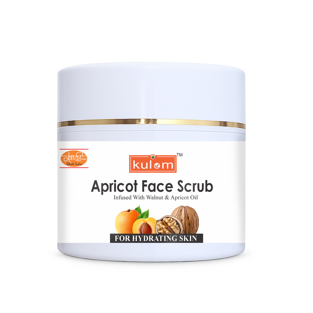 Khadi Care Apricot & Walnut with Shea Butter Face Scrub | Herbal Ayurvedic | 50 g