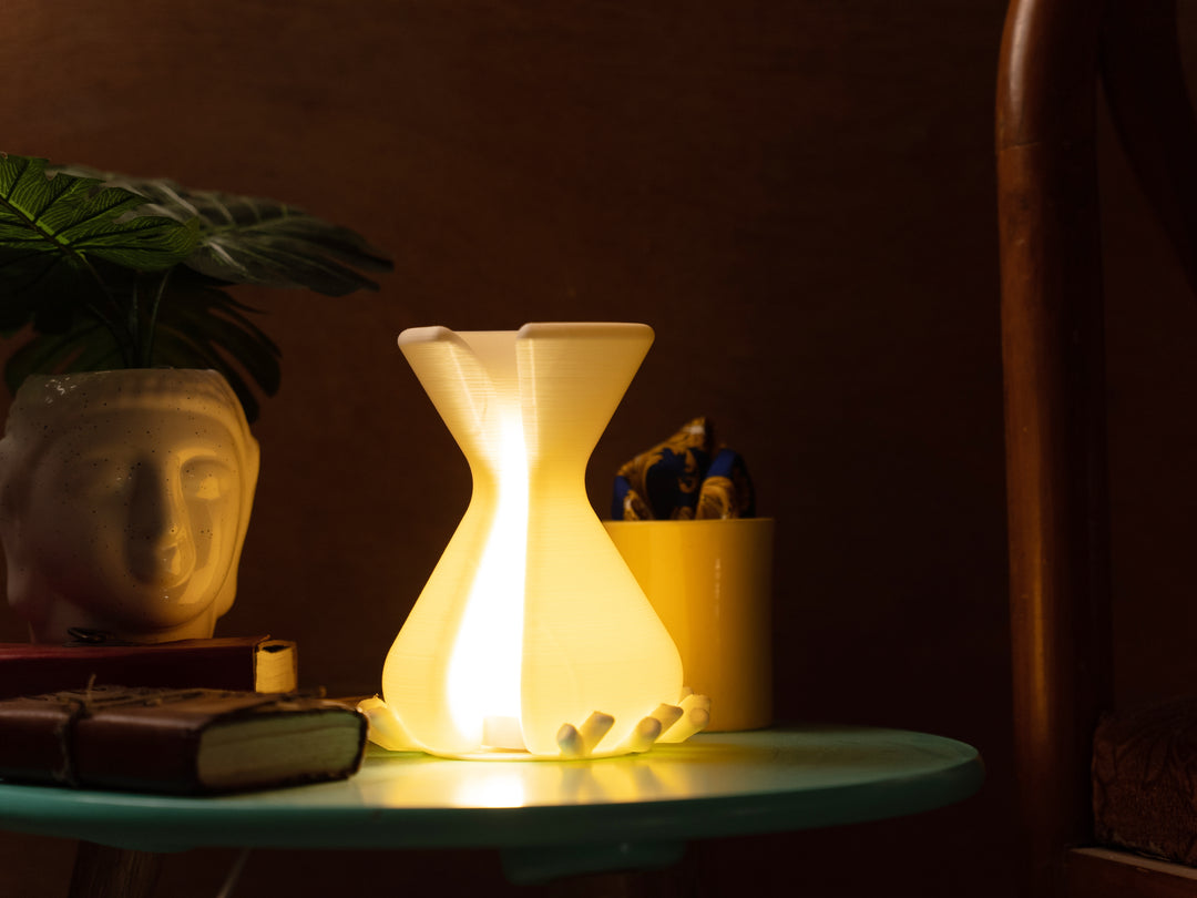 Biased Hourglass Table Lamp | Designer LED Table Light