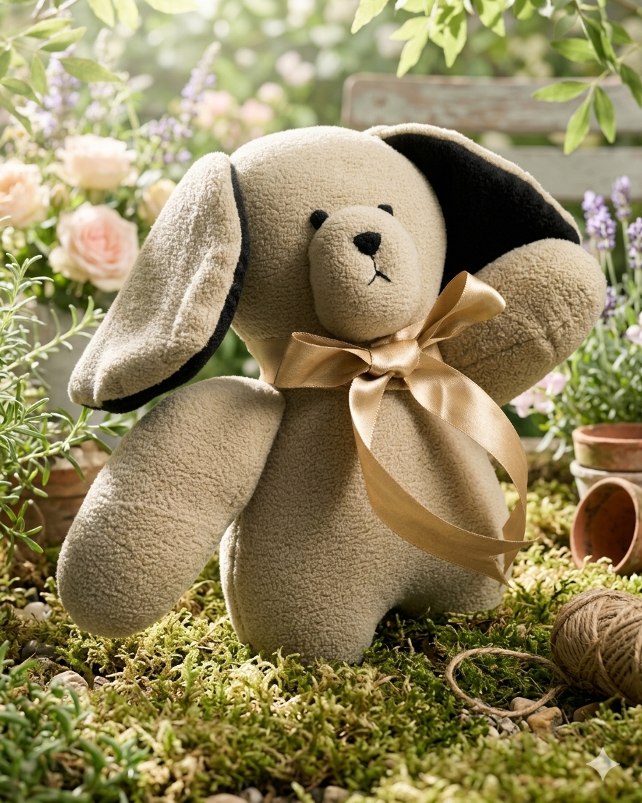 Bunny Boo Handmade Plush Toy | Eco-Friendly Nursery Plush | Sustainable New Baby Gift