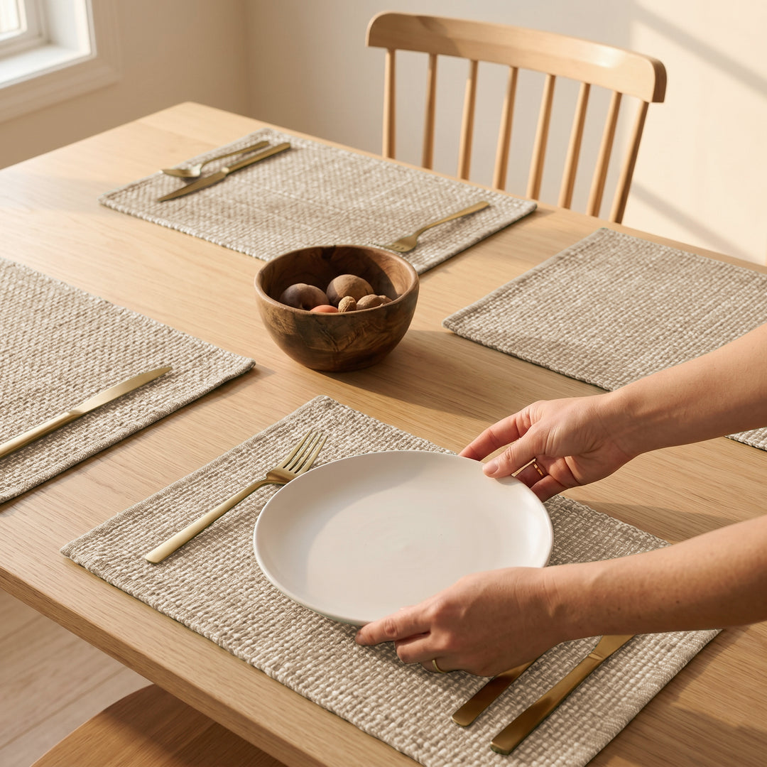 Cotton Woven Placemats Set of 4