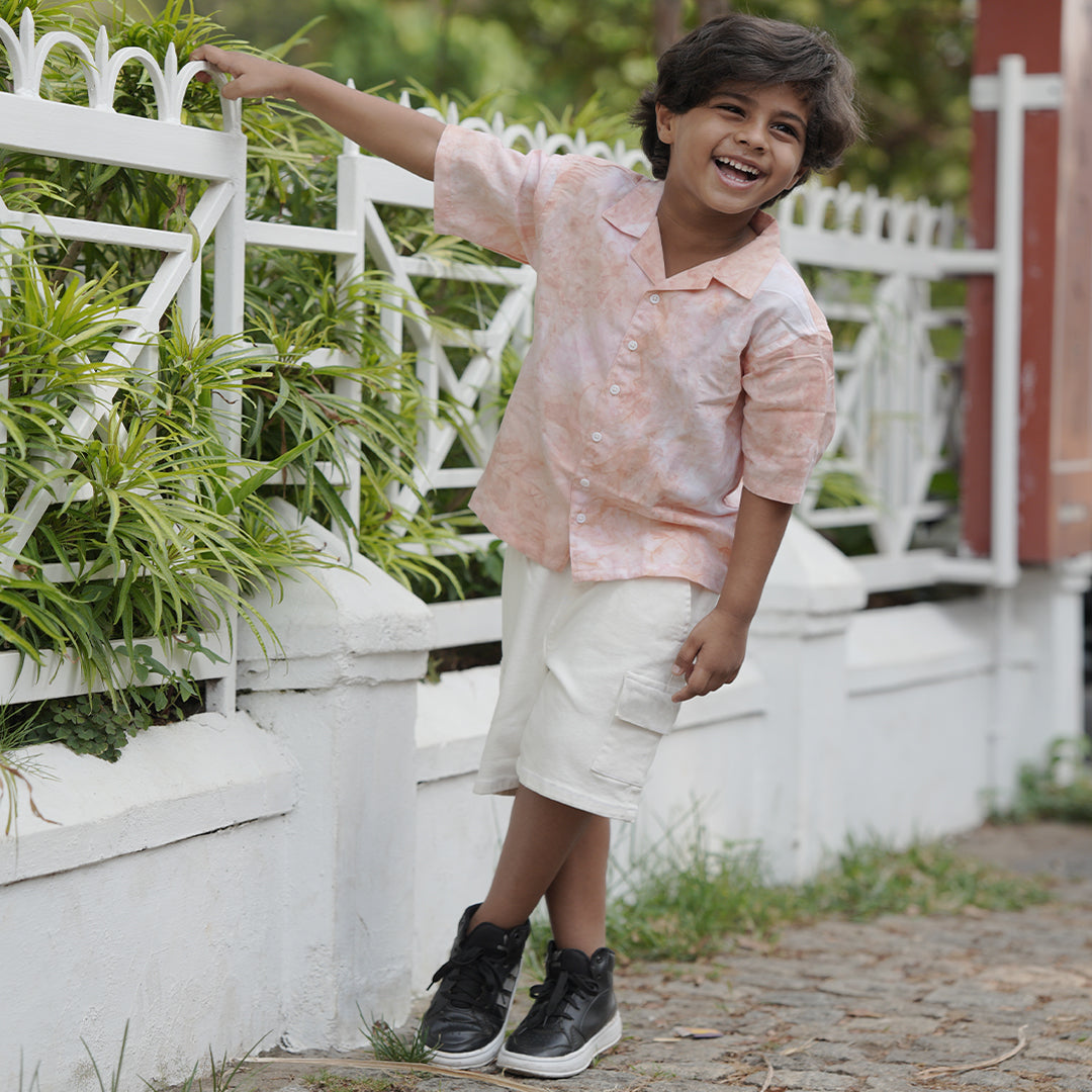 BabbleTym Relaxed fit Hemp Shirt- Natural Dye