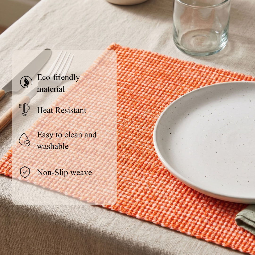 Cotton Woven Placemats Set of 6