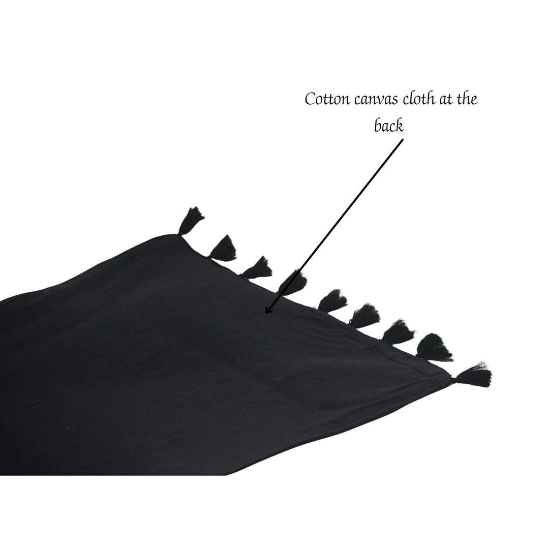 After Wait | Bamboo Bed Mat – Monochrome Jacquard Mystical Weave