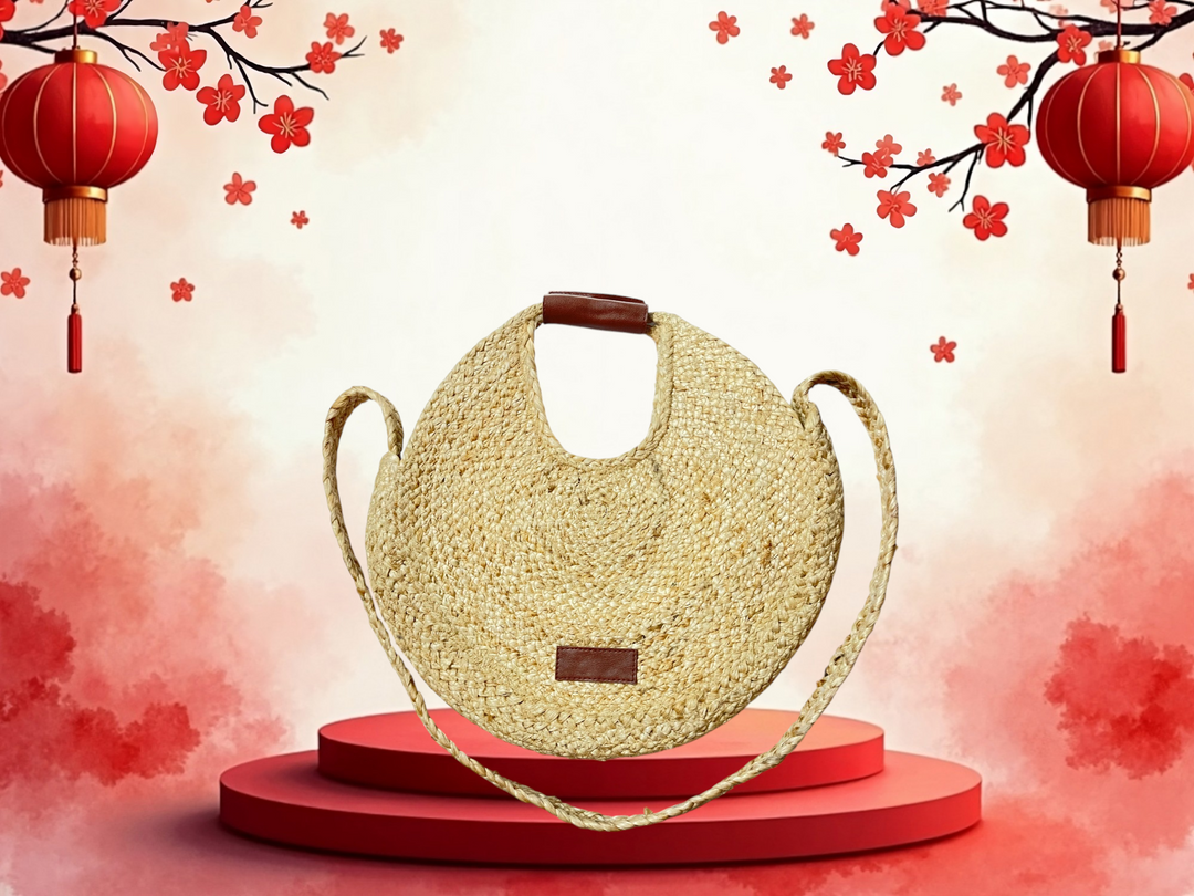 ONEarth Round Jute Bag