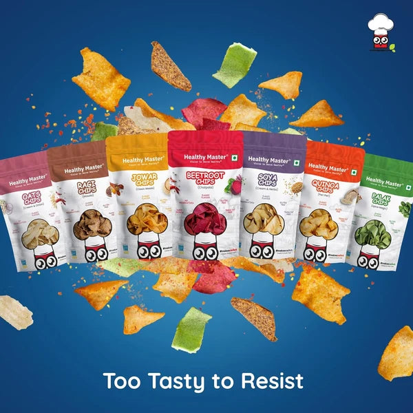 Healthy Master Light and Crispy Chips Combo (Pack of 7) (Each 100gm)