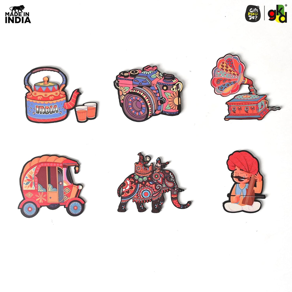 Wooden Fridge Magnets – Set of Unique & Customizable Designs