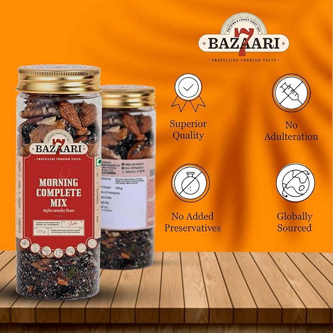 7 Bazaari Morning Complete Mix 175 gm | Dry Fruits and Seeds