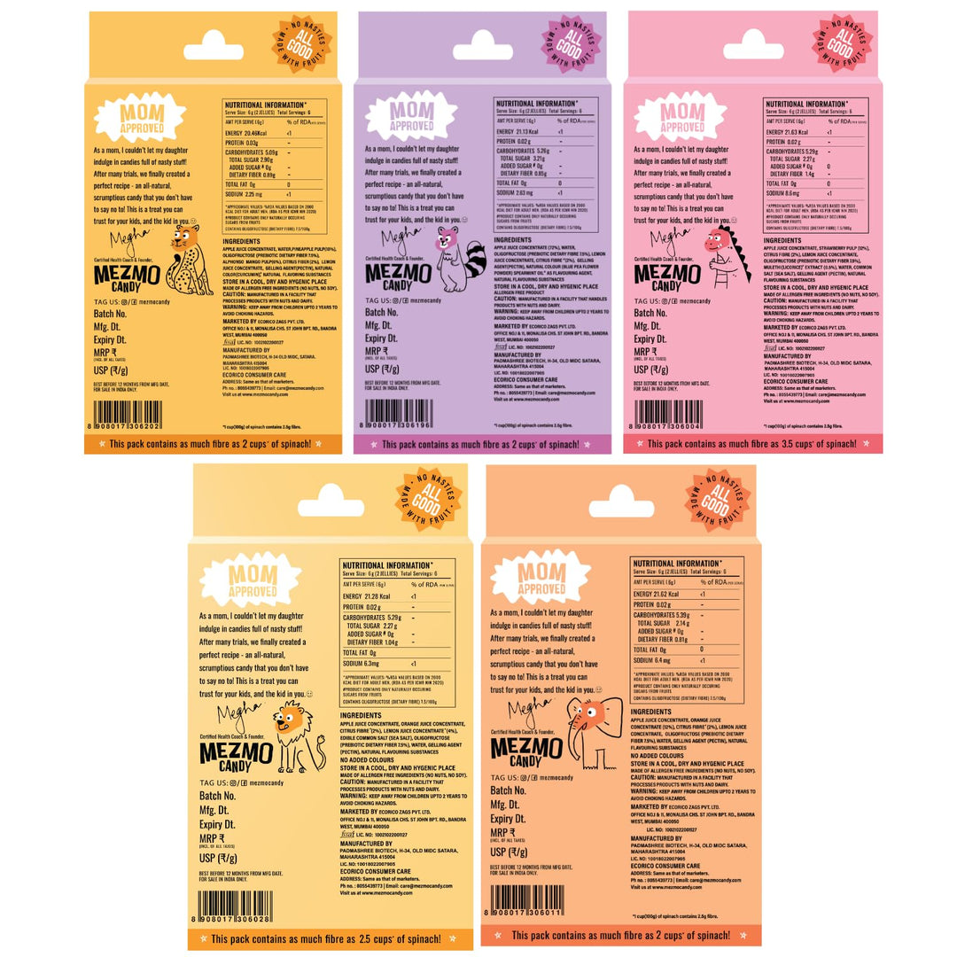 Mezmo Pack of 5 Combo (60 Jellies)