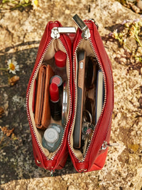 Dual Sling Vegan Leather Crossbody