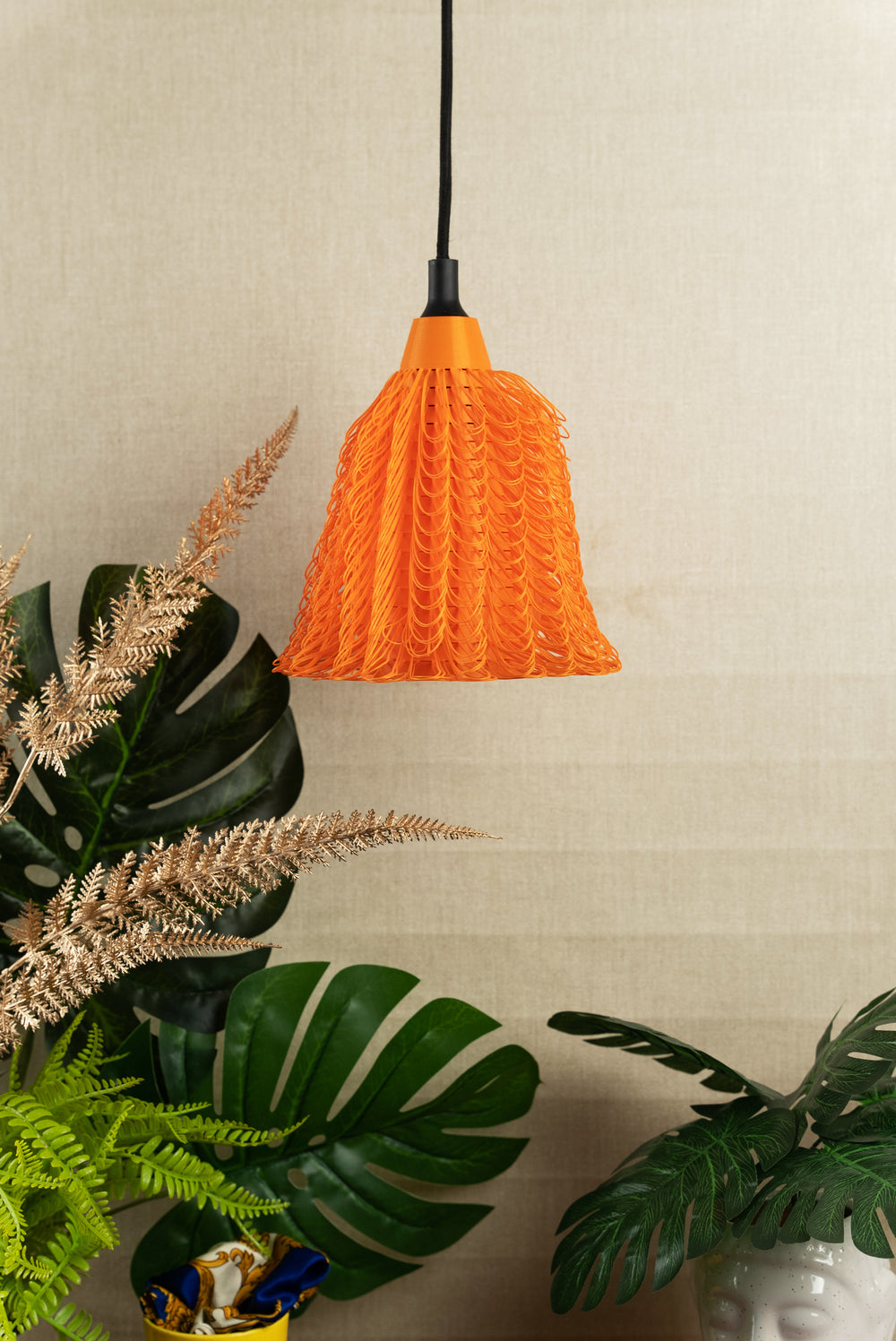 Tangerine Rogue Pendant Lamp | Designer Hanging Light