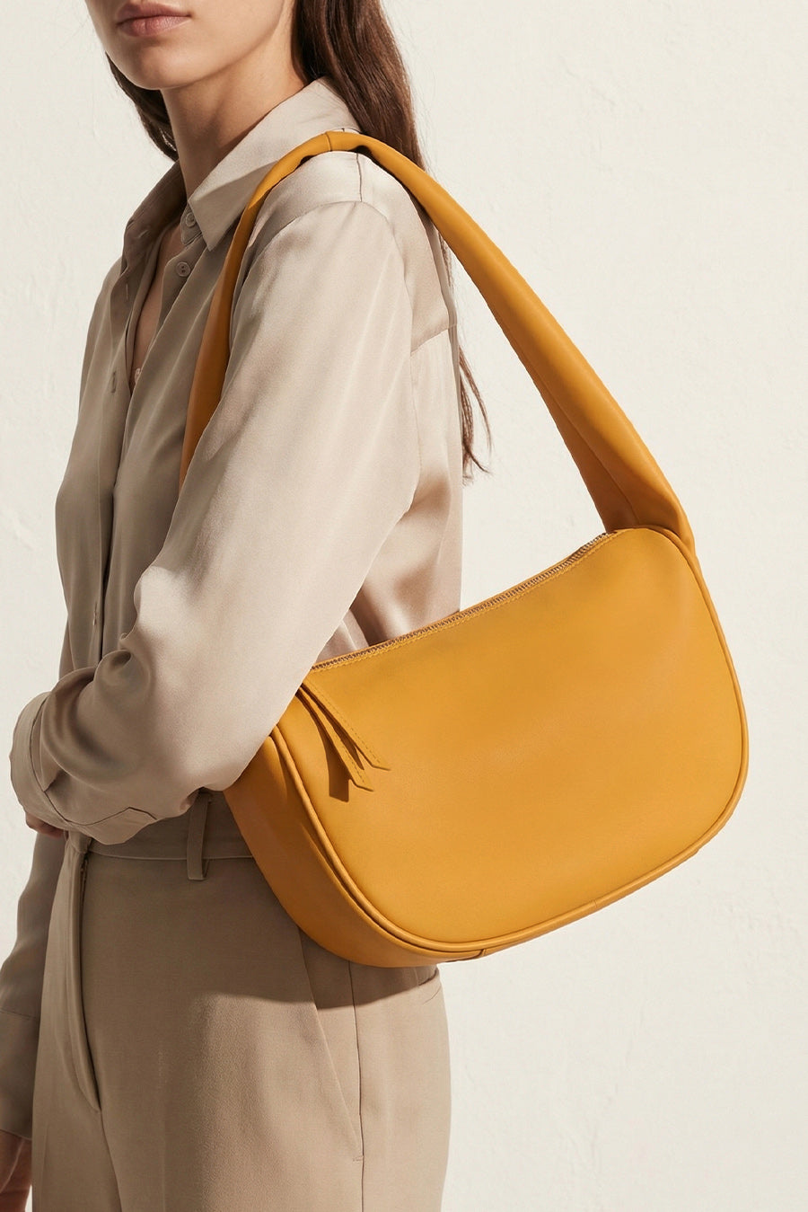 Cushy Vegan Leather Shoulder Bag