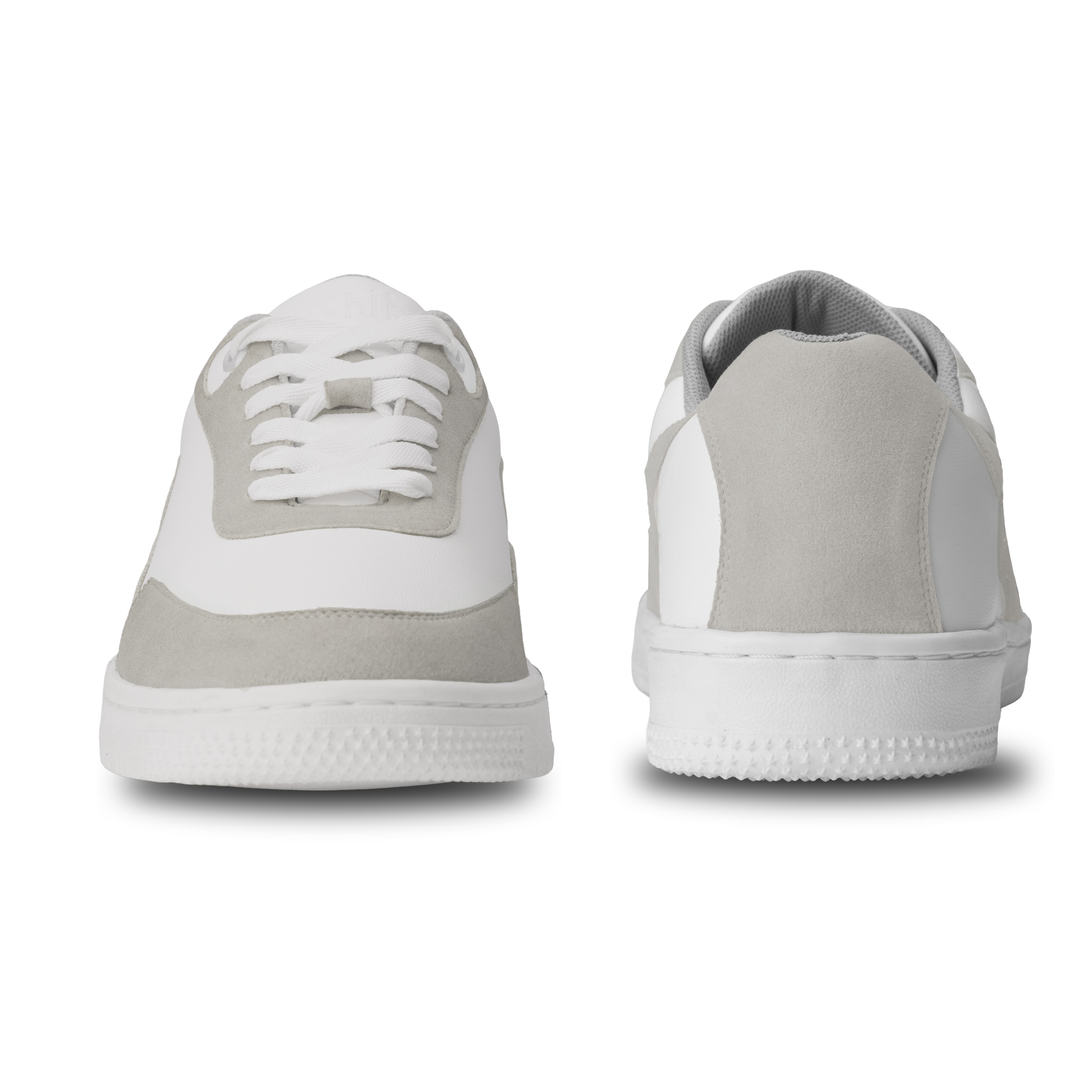 Bridge White Lace-Up Sneakers