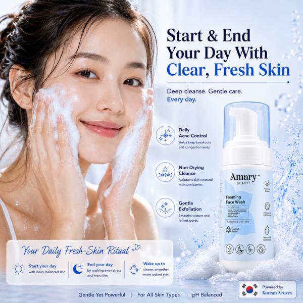 Amary Beaute Acne Control Foaming Face Wash + Barrier Cleanser