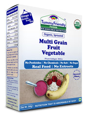 TummyFriendly Foods Organic Sprouted Porridge Mix | Multigrain, Fruits, Vegetables | No Additives