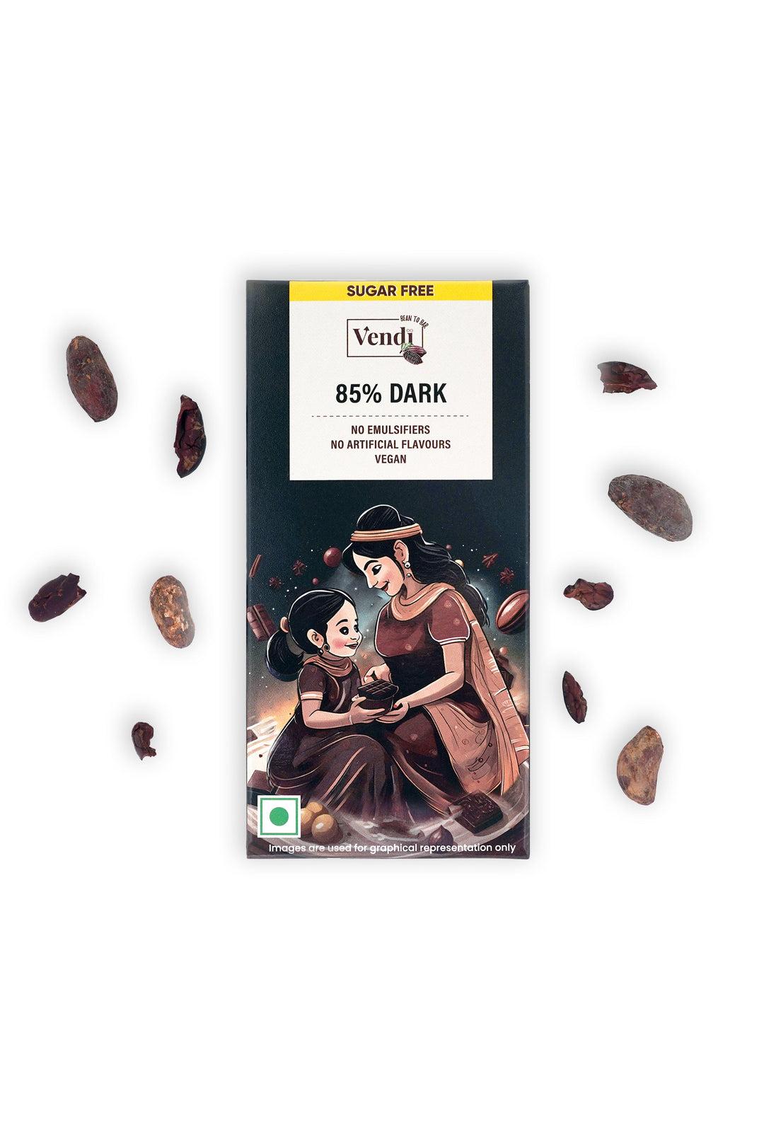 85% DARK - No Added Sugar