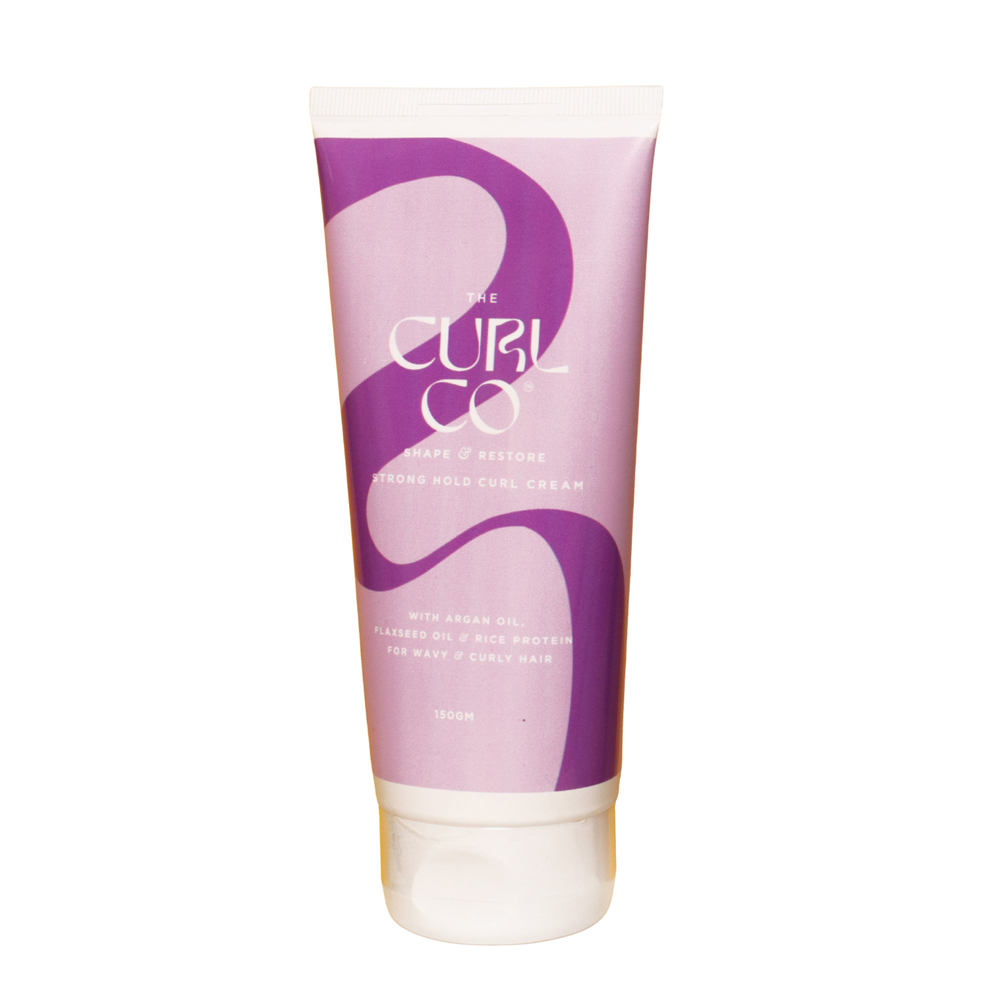 The Curl Co Shape & Restore Strong Hold Curl Cream for dry & Frizzy Hair, 150 G