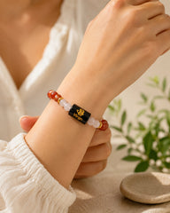 Bamboology Trends Virgo Zodiac Gemstone Bracelet | Certified Natural Crystal Bracelet for Wisdom, Focus, Prosperity & Emotional Balance